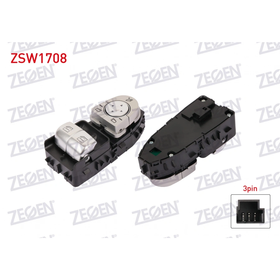 CAM ACMA ANAHTAR CIFTLI KATLANIR AYNALI VE AYNA AYARLI 3 PIN MERCEDES VITO 2014-