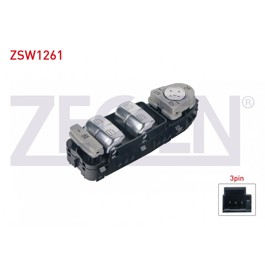 CAM ACMA ANAHTAR GRUP AYNA AYARLI 3 PIN SIYAH MERCEDES E (W213) 2016-/ S SERISI (W222) 2013-