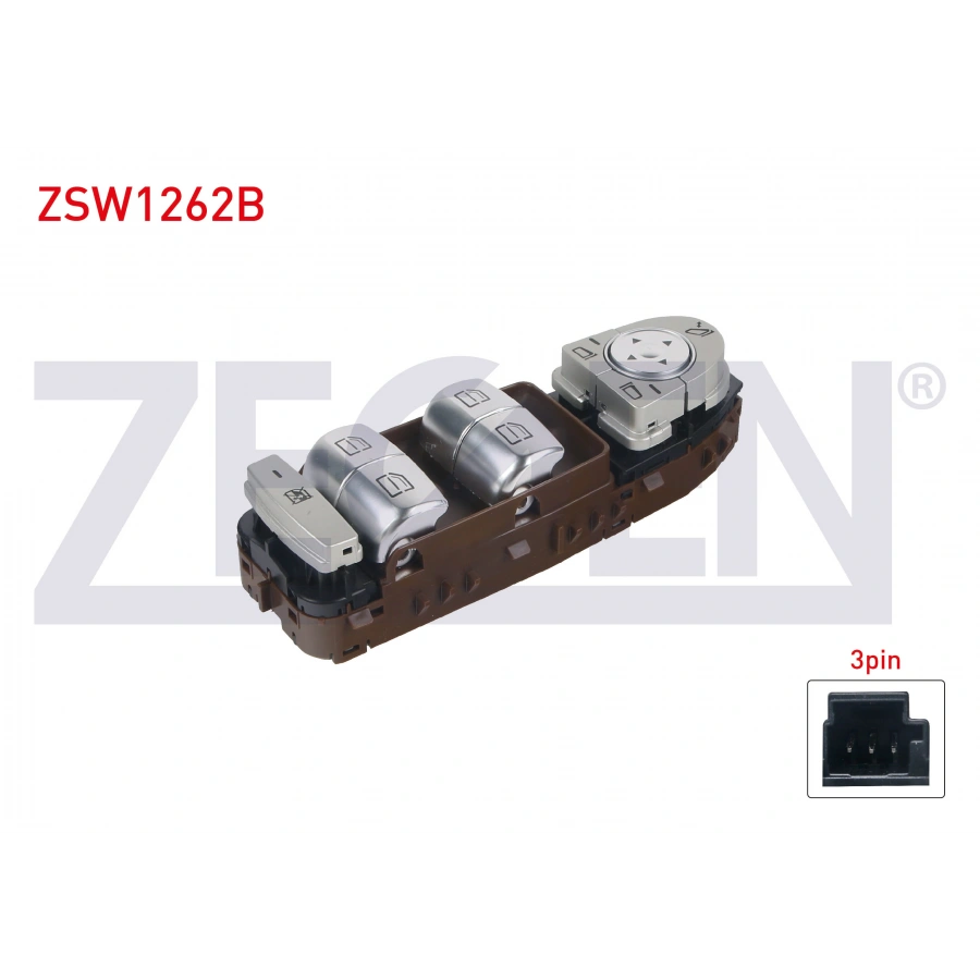 CAM ACMA ANAHTAR GRUP AYNA AYARLI BEYAZ ISIK 3 PIN KAHVERENGI MERCEDES E (W213) 2016-/ S SERISI (W222) 2013-