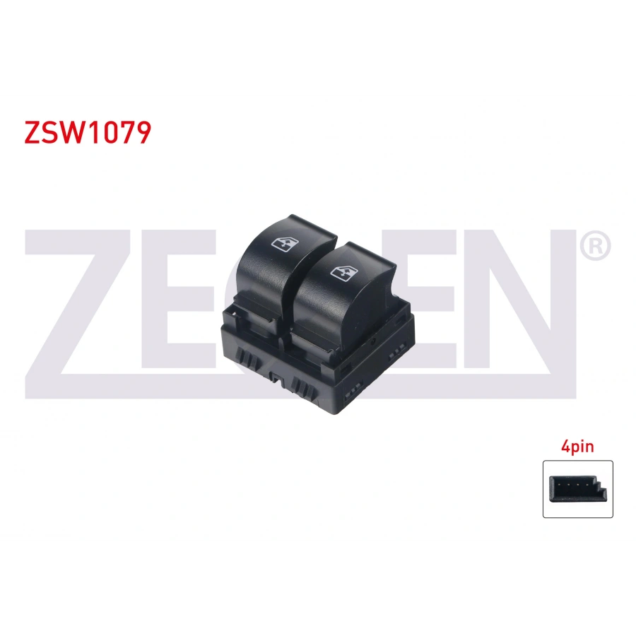 CAM ACMA ANAHTARI CIFTLI CERCEVELI YESIL ISIK 4 PIN FIAT PALIO 1996-2005/ LINEA 2007-