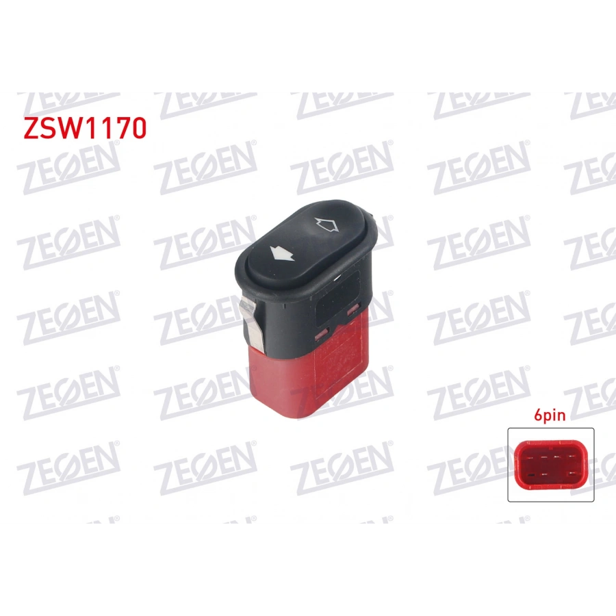 CAM ACMA ANAHTARI TEKLI KIRMIZI SOKETLI 6 PIN FORD TRANSIT (T12) - (T15) - ESCORT IV - MONDEO I - FIESTA IV 1991-2002