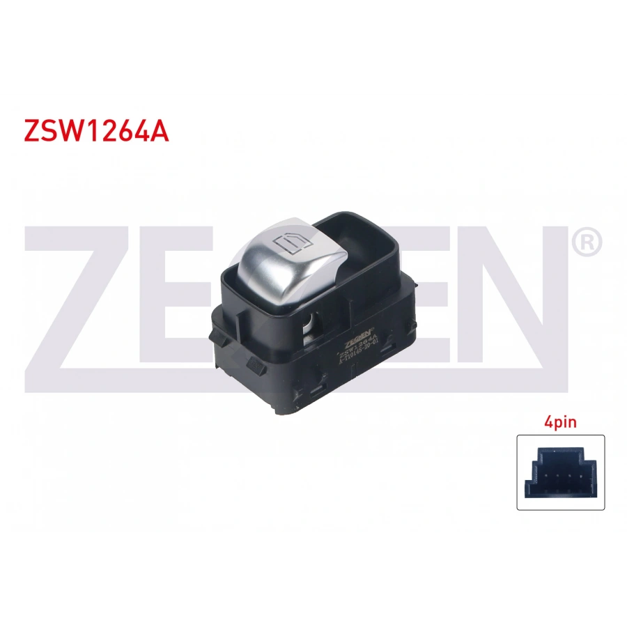 CAM ACMA ANAHTARI TEKLI SIYAH 4 PIN BEYAZ ISIK MERCEDES C SERISI (W205) - GLC (X253) - VITO (W447) 2014-