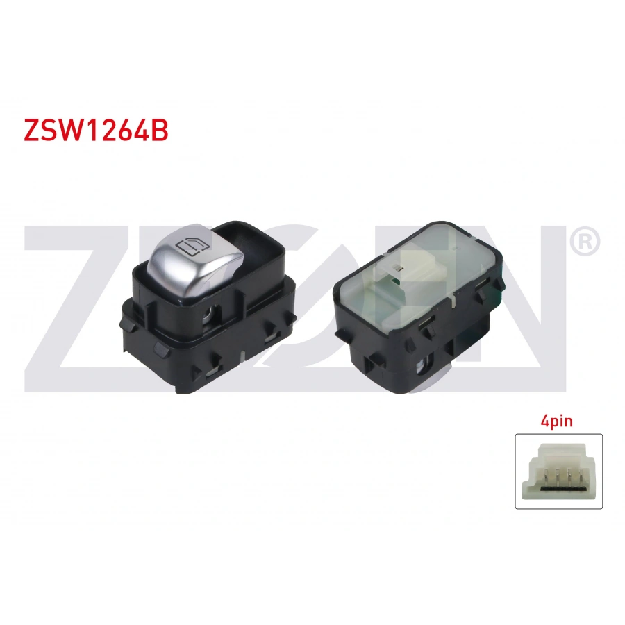 CAM ACMA ANAHTARI TEKLI SIYAH 4 PIN TURUNCU ISIK MERCEDES C SERISI (W205) - GLC (X253) - VITO (W447) 2014-