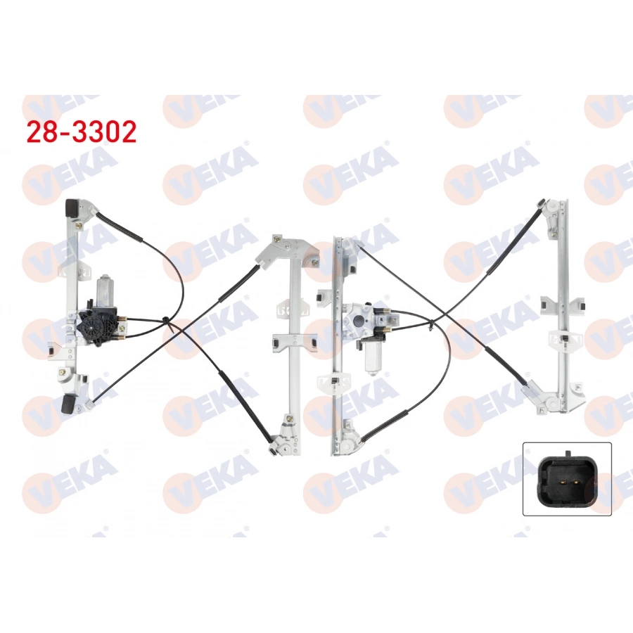 CAM KRIKOSU ELEKTRIKLI SOL ON PEUGEOT PARTNER (5,5F) 1.6 HDI 1996-2008