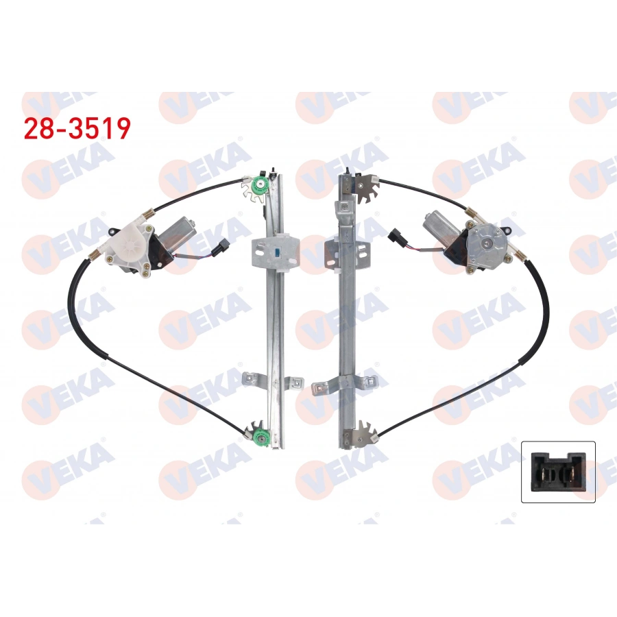 CAM KRIKOSU ELEKTRIKLI TELLI SAG ON RENAULT R9 1.4 - 1.6 1985-2000 / R11 FLASH 1.7 1987-1995