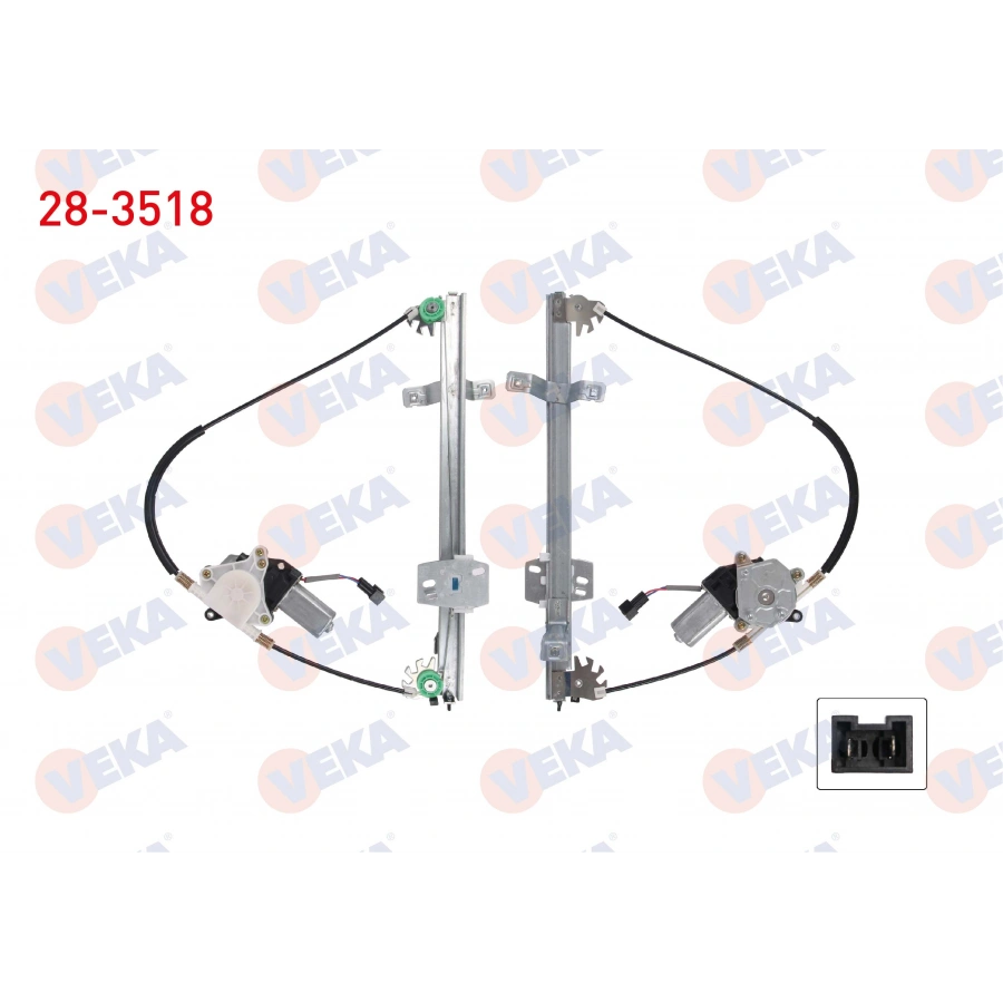 CAM KRIKOSU ELEKTRIKLI TELLI SOL ON RENAULT R9 1.4 - 1.6 1985-2000 / R11 FLASH 1.7 1987-1995