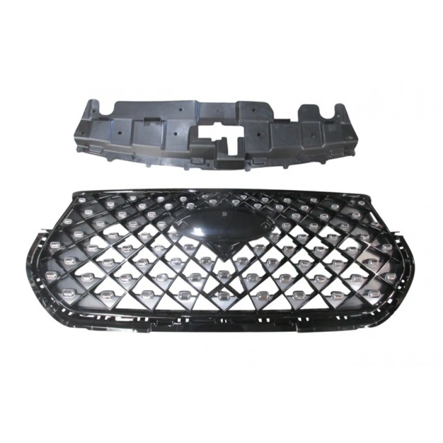 CHERY TIGGO 7 PRO- 23/24; ÖN PANJUR SİYAH/NİKELAJLI KAMERA DELİKSİZ (ÜST PLASTİĞİ İLE BİRLİKTE)(TW)