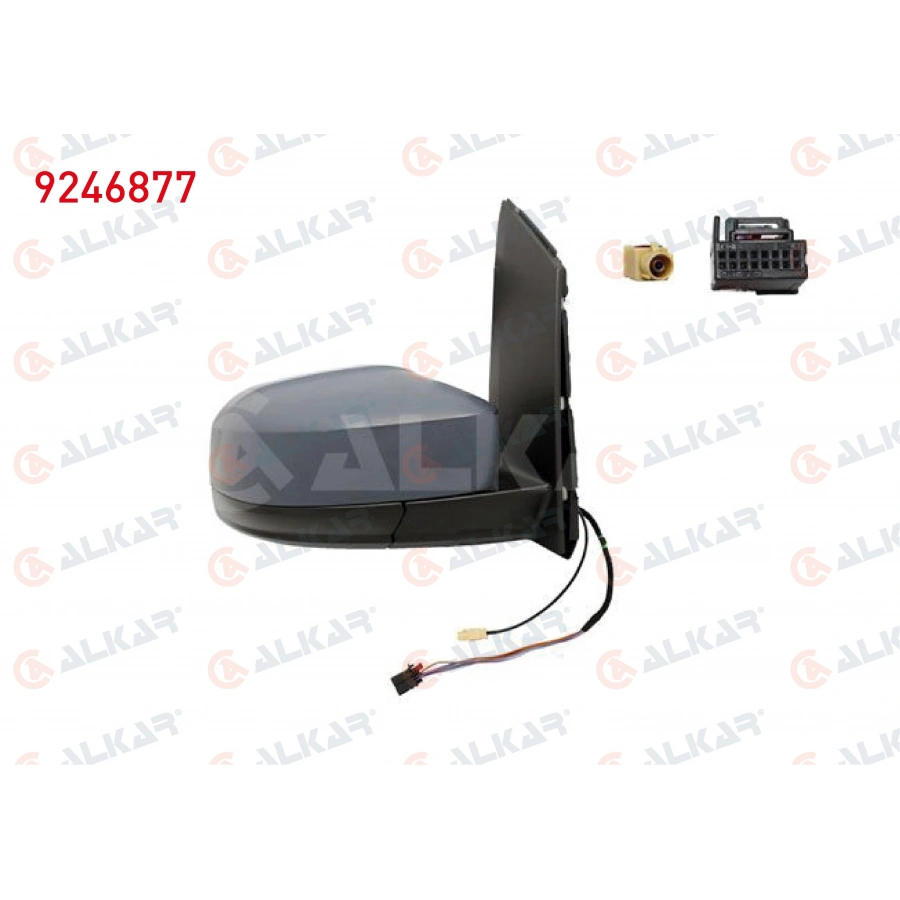 DIS DIKIZ AYNASI SAG ASTARLI KATLANIR ANTENLI ISITMALI ELEKTRIKLI 7 PIN VOLKSWAGEN CADDY 2015-2020 (A1)