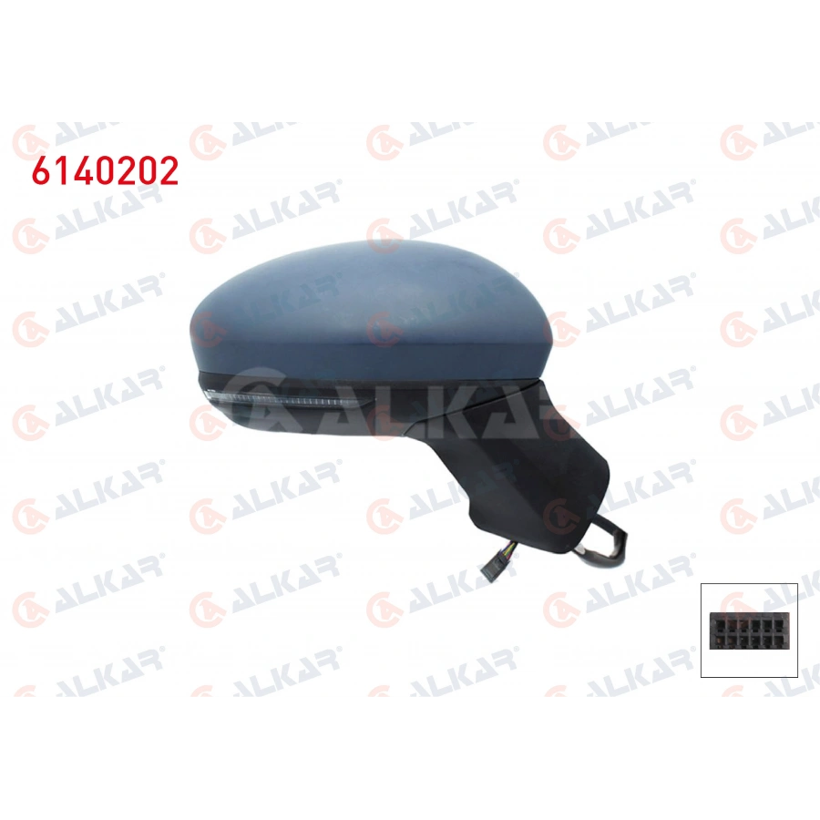DIS DIKIZ AYNASI SAG ELEKTRIKLI ASFERIK ISITMALI ASTARLI SINYALLI SENSORLU LED 9 PIN RENAULT CAPTUR II 2020-