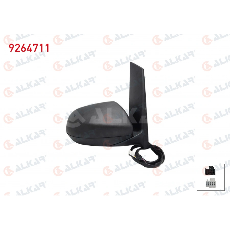 DIS DIKIZ AYNASI SAG ELEKTRIKLI ASFERIK ISITMALI OTOMATIK KATLANIR ALT AYDINLATMALI KOR NOKTALI 12 PIN MERCEDES VITO (W447) 2014- (A1)