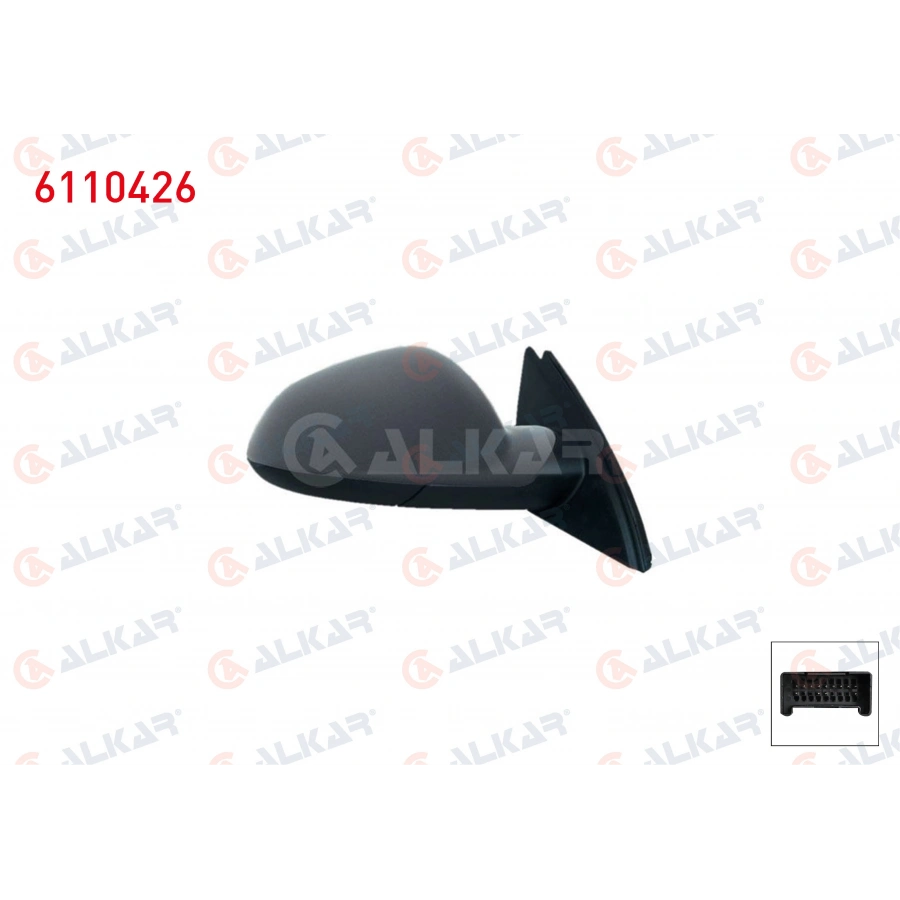 DIS DIKIZ AYNASI SAG ELEKTRIKLI ISITMALI ASTARLI OTOMATIK KATLANIR HAFIZALI 13 PIN OPEL INSIGNIA A (G09) 2008-