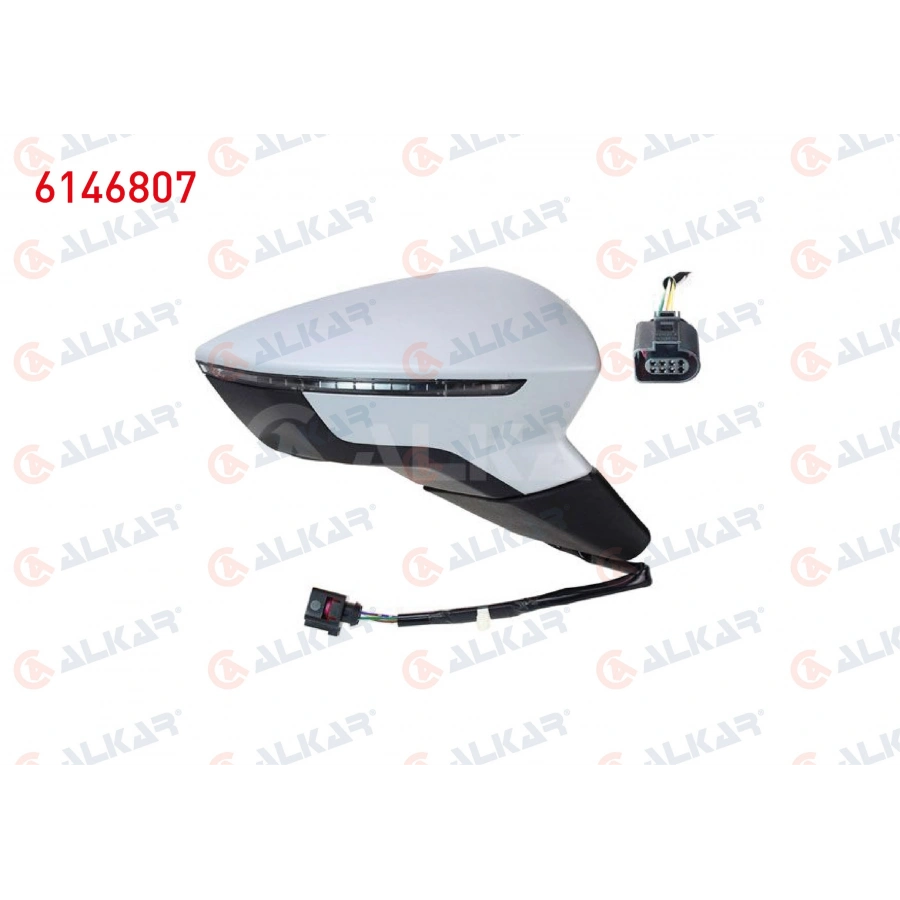 DIS DIKIZ AYNASI SAG ELEKTRIKLI ISITMALI ASTARLI OTOMATIK KATLANIR SINYALLI HAFIZALI 12 PIN SEAT LEON (5F1) 2012-2020 (A1)