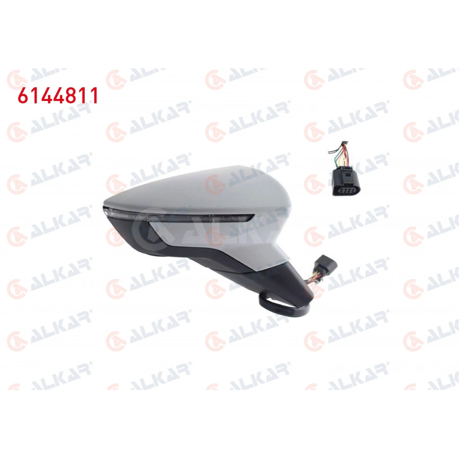 DIS DIKIZ AYNASI SAG ELEKTRIKLI ISITMALI ASTARLI SINYALLI 6 PIN SEAT IBIZA V (KJ1) 2017- (A1)