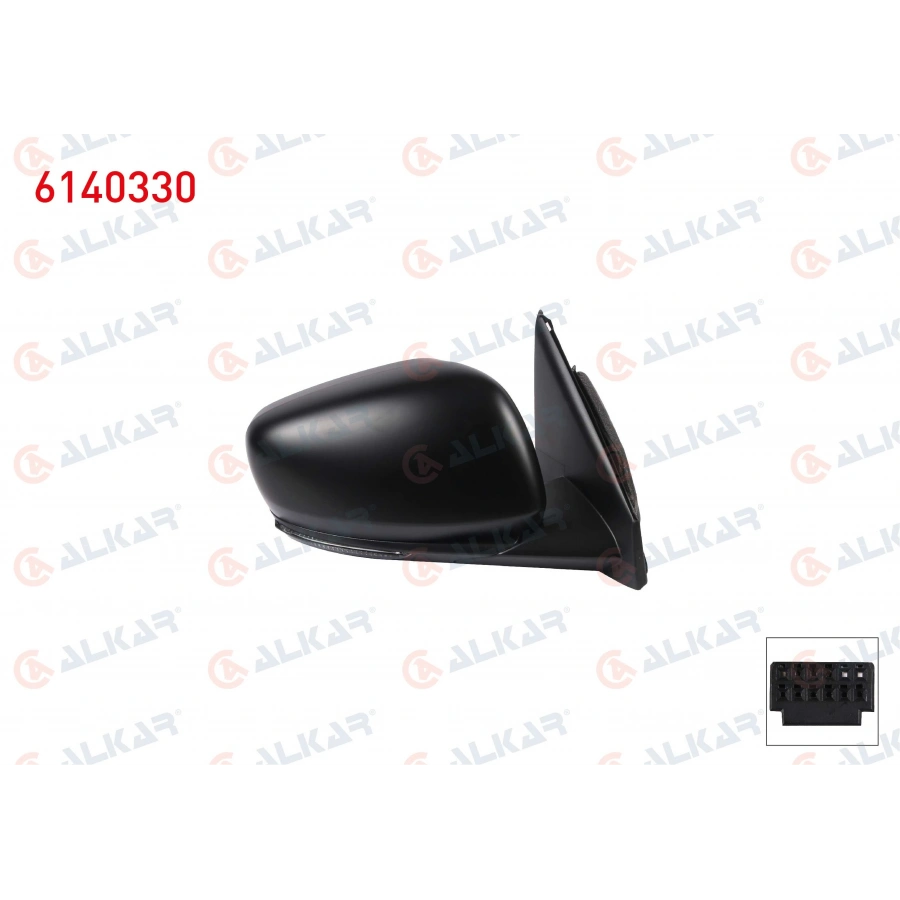 DIS DIKIZ AYNASI SAG ELEKTRIKLI ISITMALI ASTARLI SINYALLI 9 PIN RENAULT KADJAR 2015-
