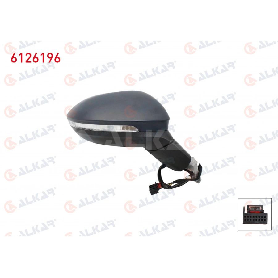 DIS DIKIZ AYNASI SAG ELEKTRIKLI ISITMALI SINYALLI 6 PIN VOLKSWAGEN GOLF VIII (CB1) 2019-