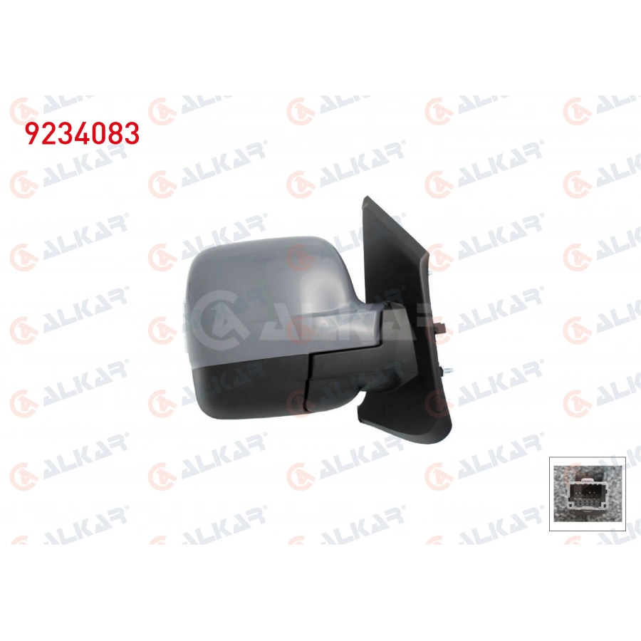 DIS DIKIZ AYNASI SAG MEKANIK ASFERIK ASTARLI SINYALLI SENSORLU 4 PIN RENAULT TRAFIC 2014-