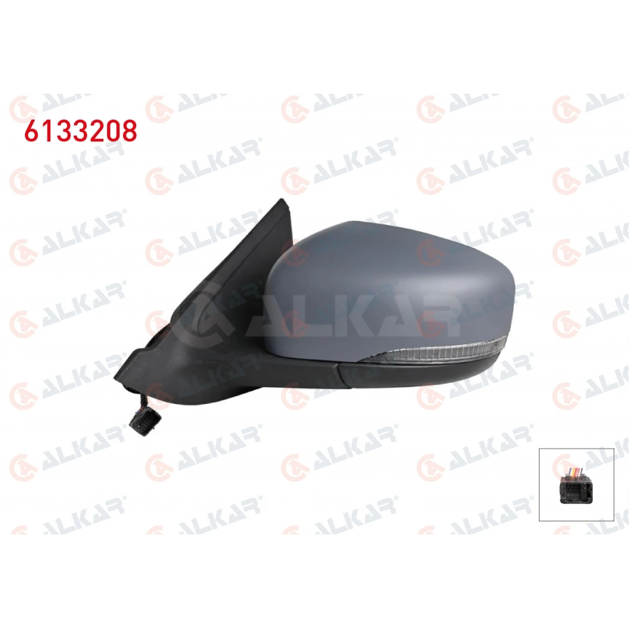 DIS DIKIZ AYNASI SOL ASTARLI ELEKTRIKLI SINYALLI 5 PIN DACIA SPRING 2020-