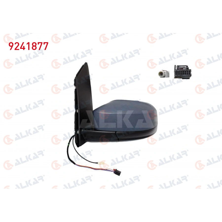 DIS DIKIZ AYNASI SOL ASTARLI ISITMALI ELEKTRIKLI ANTENLI 5 PIN VOLKSWAGEN CADDY 2015-2020 (A1)