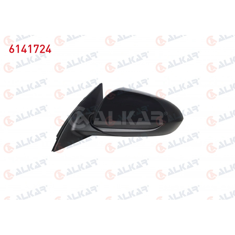 DIS DIKIZ AYNASI SOL ELEKTRIKLI ASFERIK ASTARLI 3 PIN HYUNDAI i30 (PDE, PD, PDEN) 2016- (A1)