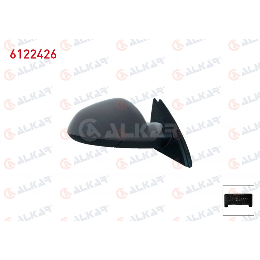 DIS DIKIZ AYNASI SOL ELEKTRIKLI ASFERIK ISITMALI ASTARLI OTOMATIK KATLANIR 7 PIN OPEL INSIGNIA A (G09) 2008- (A1)