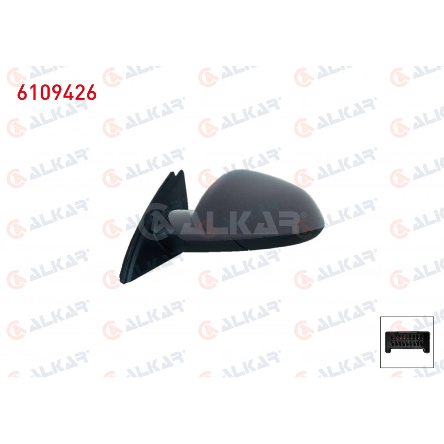 DIS DIKIZ AYNASI SOL ELEKTRIKLI ASFERIK ISITMALI ASTARLI OTOMATIK KATLANIR HAFIZALI 13 PIN OPEL INSIGNIA A (G09) 2008-