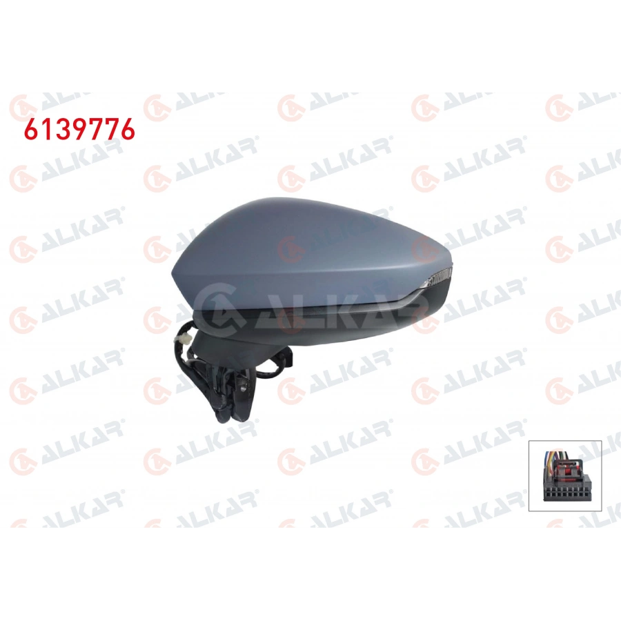 DIS DIKIZ AYNASI SAG ELEKTRIKLI ISITMALI ASTARLI SINYALLI LEDLI 6 PIN AUDI A3 SPORTBACK 2019-