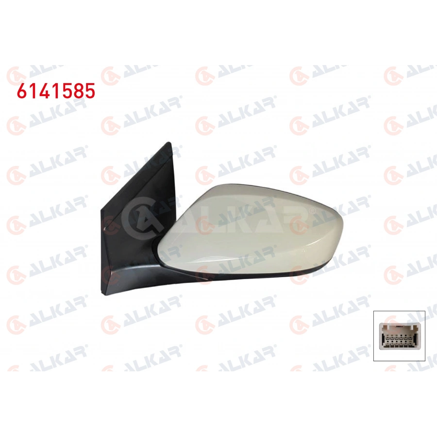 DIS DIKIZ AYNASI SOL ELEKTRIKLI ASTARLI 3 PIN HYUNDAI i30 (GD) 2011-2017