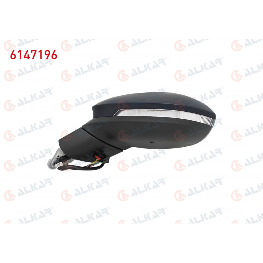 DIS DIKIZ AYNASI SOL ELEKTRIKLI ISITMALI ASFERIK ASTARLI OTOMATIK KATLANIR SINYALLI ALT AYDINLATMALI HAFIZALI KOR NOKTALI 16 PIN VOLKSWAGEN GOLF VIII 2019- (A1)