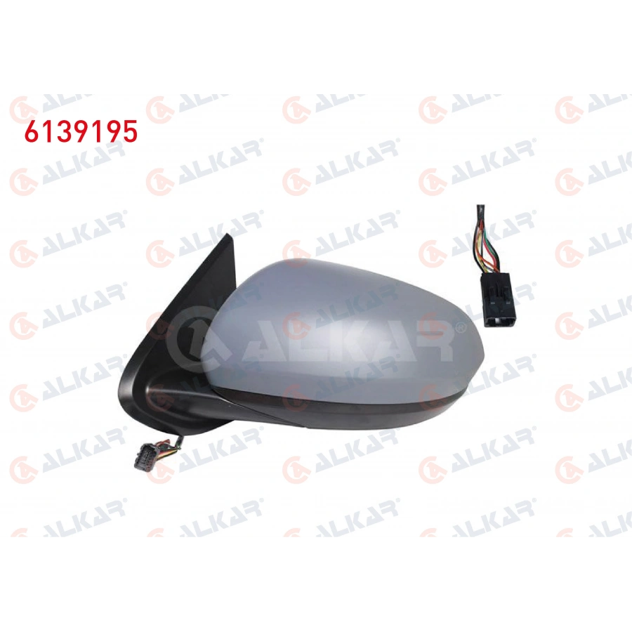 DIS DIKIZ AYNASI SOL ELEKTRIKLI ISITMALI ASTARLI 5 PIN DACIA DUSTER 2017- (A1)
