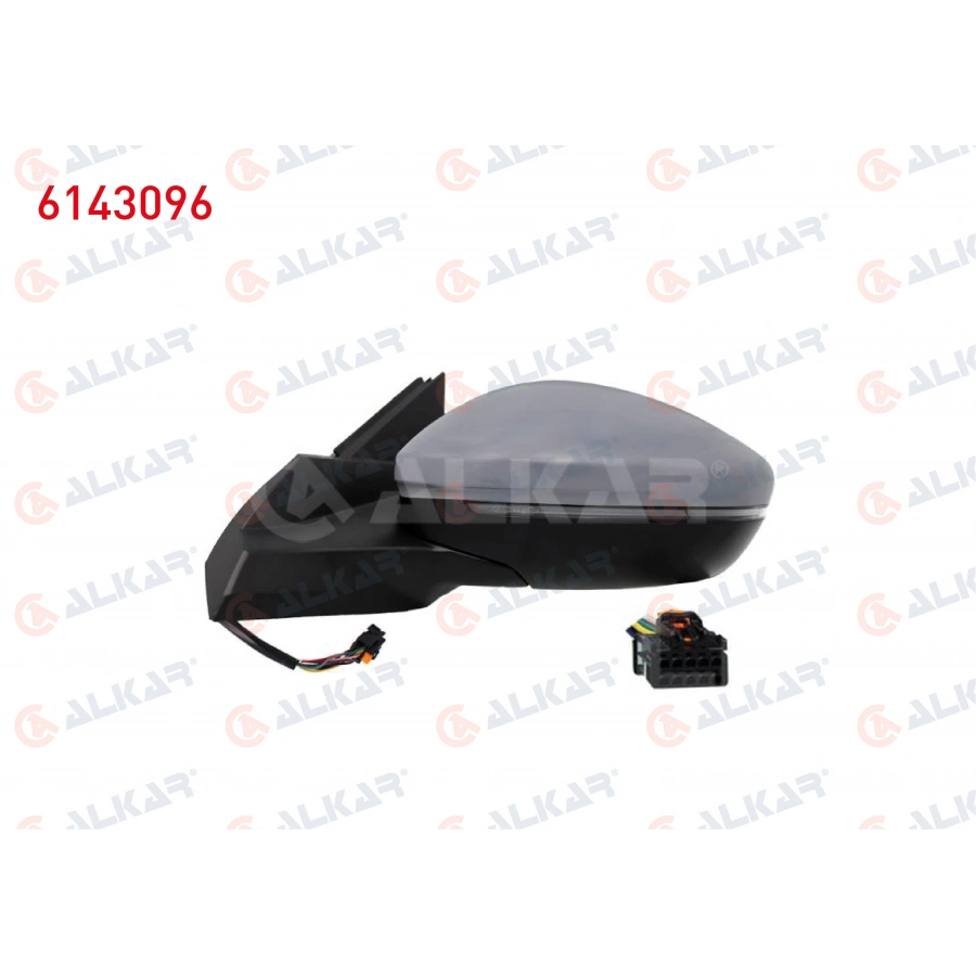 DIS DIKIZ AYNASI SAG ELEKTRIKLI ISITMALI ASTARLI OTOMATIK KATLANIR 7 PIN SEAT LEON (1P1) 2009-