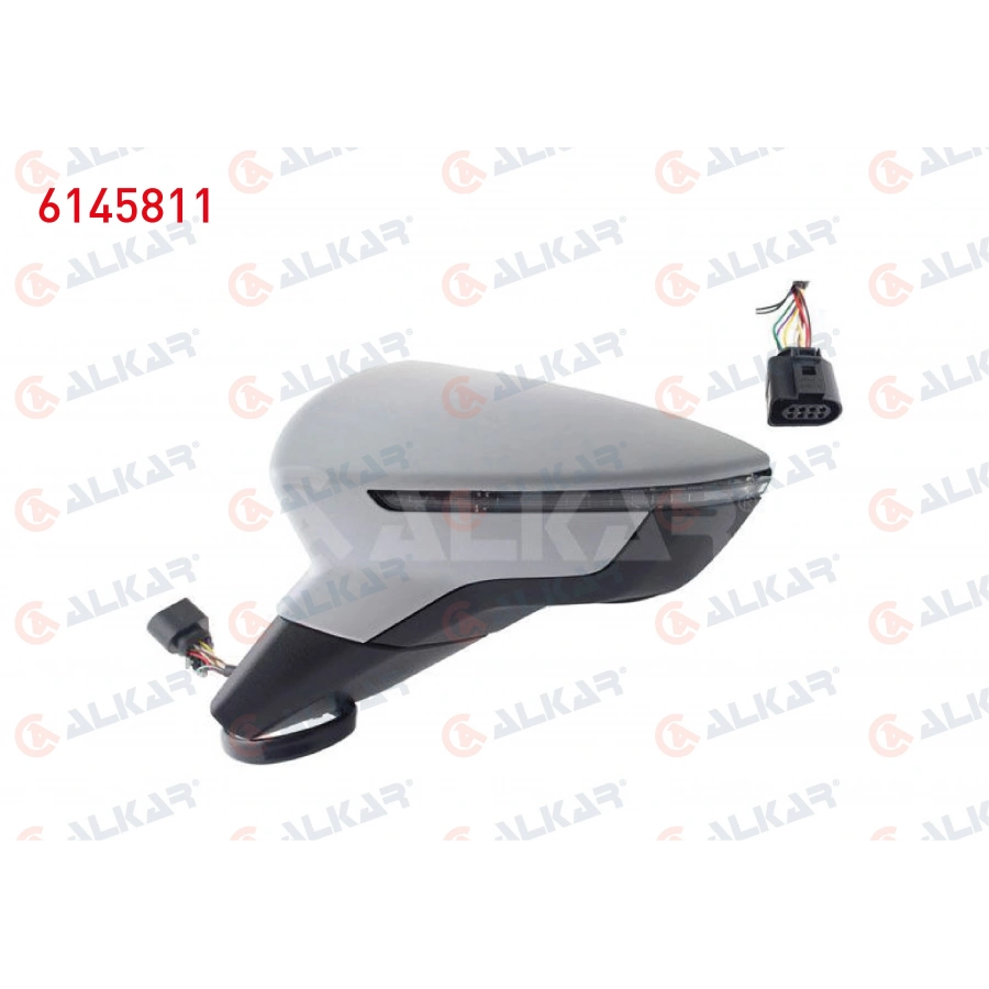 DIS DIKIZ AYNASI SOL ELEKTRIKLI ISITMALI ASTARLI OTOMATIK KATLANIR SINYALLI 8 PIN SEAT IBIZA V (KJ1) 2017- (A1)