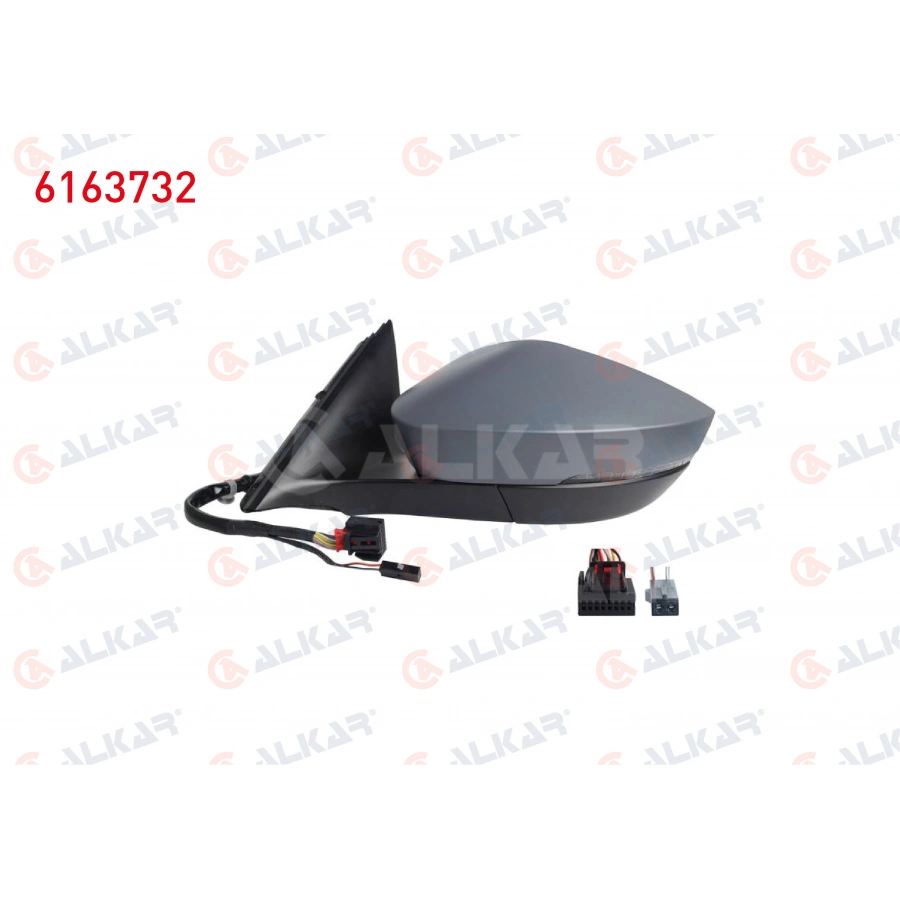 DIS DIKIZ AYNASI SOL ELEKTRIKLI ISITMALI ASTARLI OTOMATIK KATLANIR SINYALLI ALT AYDINLATMALI HAFIZALI LEDLI KOR NOKTALI 13+2 PIN SKODA OCTAVIA IV 2020-