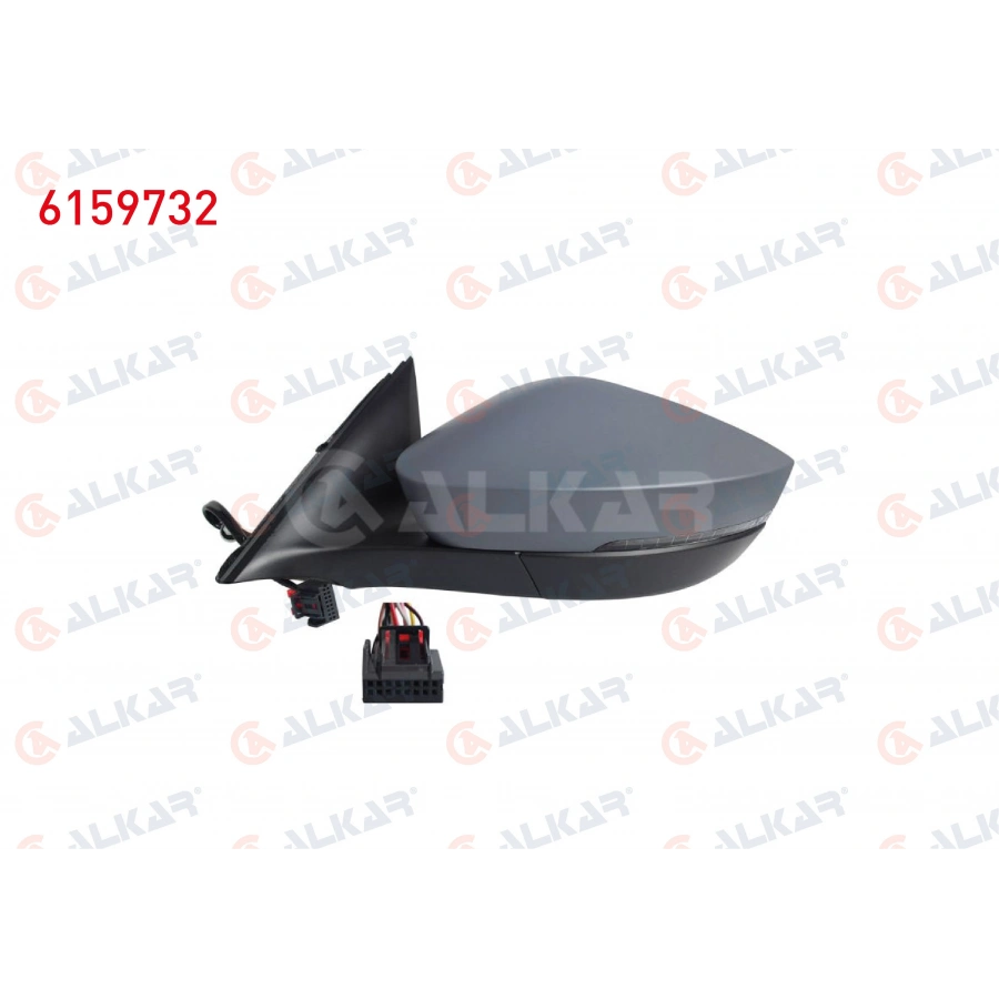 DIS DIKIZ AYNASI SAG ELEKTRIKLI ISITMALI ASTARLI OTOMATIK KATLANIR SINYALLI ALT AYDINLATMALI HAFIZALI LEDLI KOR NOKTALI 13+2 PIN SKODA OCTAVIA IV 2020-