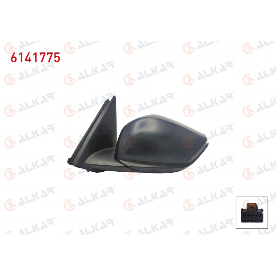 DIS DIKIZ AYNASI SOL ELEKTRIKLI ISITMALI ASTARLI SINYALLI 6 PIN CITROEN C4 III 2020- (A1)