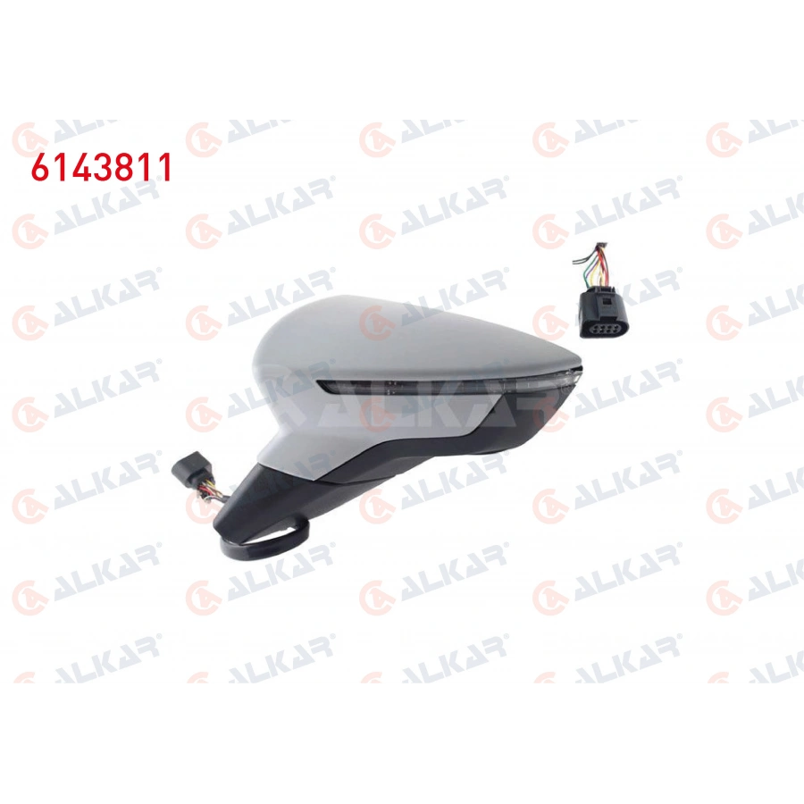 DIS DIKIZ AYNASI SOL ELEKTRIKLI ISITMALI ASTARLI SINYALLI 6 PIN SEAT IBIZA V (KJ1) 2017-