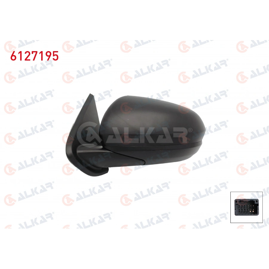 DIS DIKIZ AYNASI SAG ELEKTRIKLI ISITMALI SENSORLU KOR NOKTALI 9 PIN DACIA DUSTER 2017-