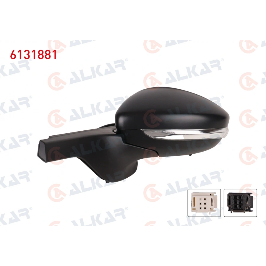 DIS DIKIZ AYNASI SOL ELEKTRIKLI ISITMALI OTOMATIK KATLANIR SINYALLI 8 PIN CITROEN C3 III 2016-