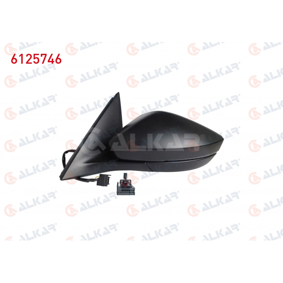 DIS DIKIZ AYNASI SOL ELEKTRIKLI ISITMALI SINYALLI LED 6 PIN SKODA SCALA/KAMIQ 2019-