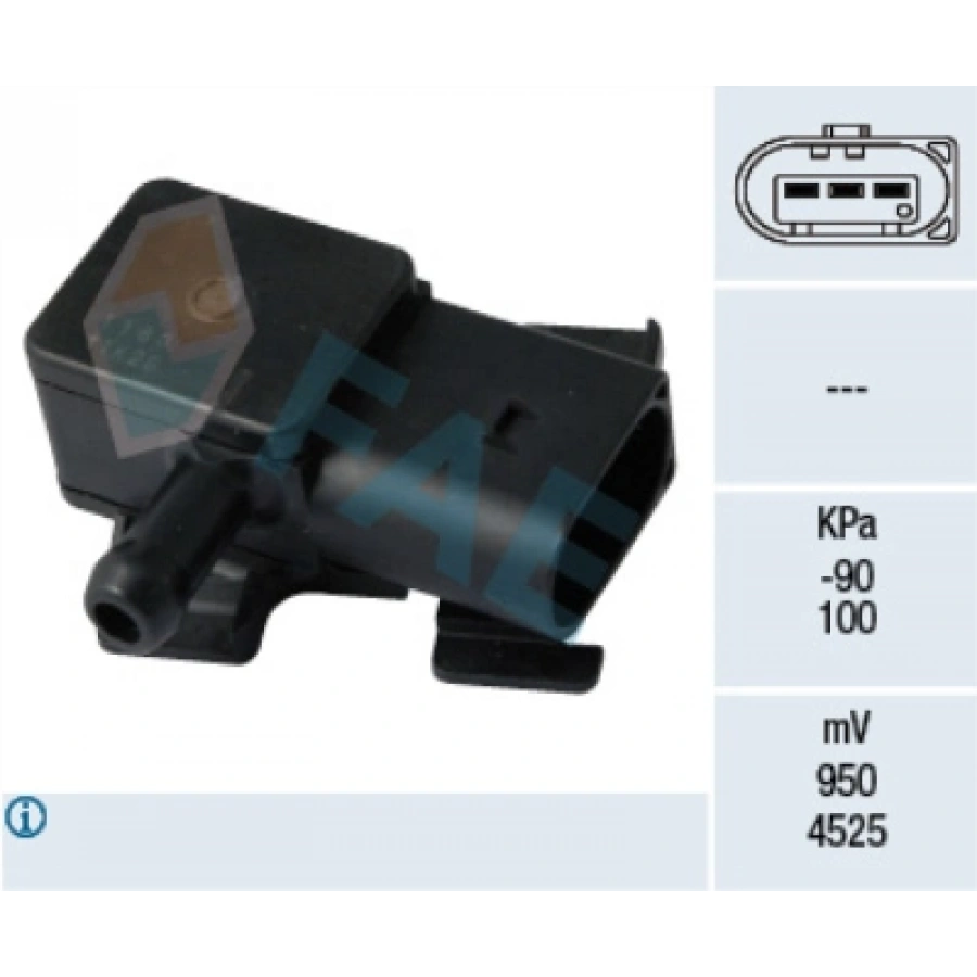 EGZOS BASINÇ SENSÖRÜ E81-E82-E87-E88-F20-F20 LCI-F21-F21 LCI-F22-E90LCI-E91 LCI-E92 LCI-E93 LCI-F30 F30 LCI-F31-F31 LCI-F34 GT-4F32-F33-F36 Gran -E60-E61-F07-F10-F10 LCI-F11-F11 LCI-6F12-F13-X1 E84-X3 E83-X3 F25-X4 F26 N47N-M57-N57N 05-17