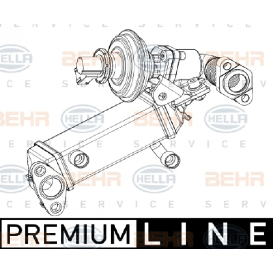 EGZOS RADYATÖRÜ 11717800653 E81-E82-E87-E88-E90-E91-E92-E93-E60 LCI-E61 LCI N47 05-11
