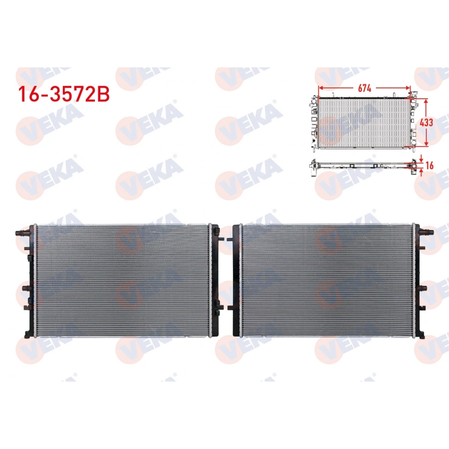 EK SU RADYATORU BRAZING RENAULT MEGANE IV 1.2 TCE - 1.3 Tce - 1.5 DCI Euro 6 2016- / KANGOO 1.5 DCI Euro 6 2018-