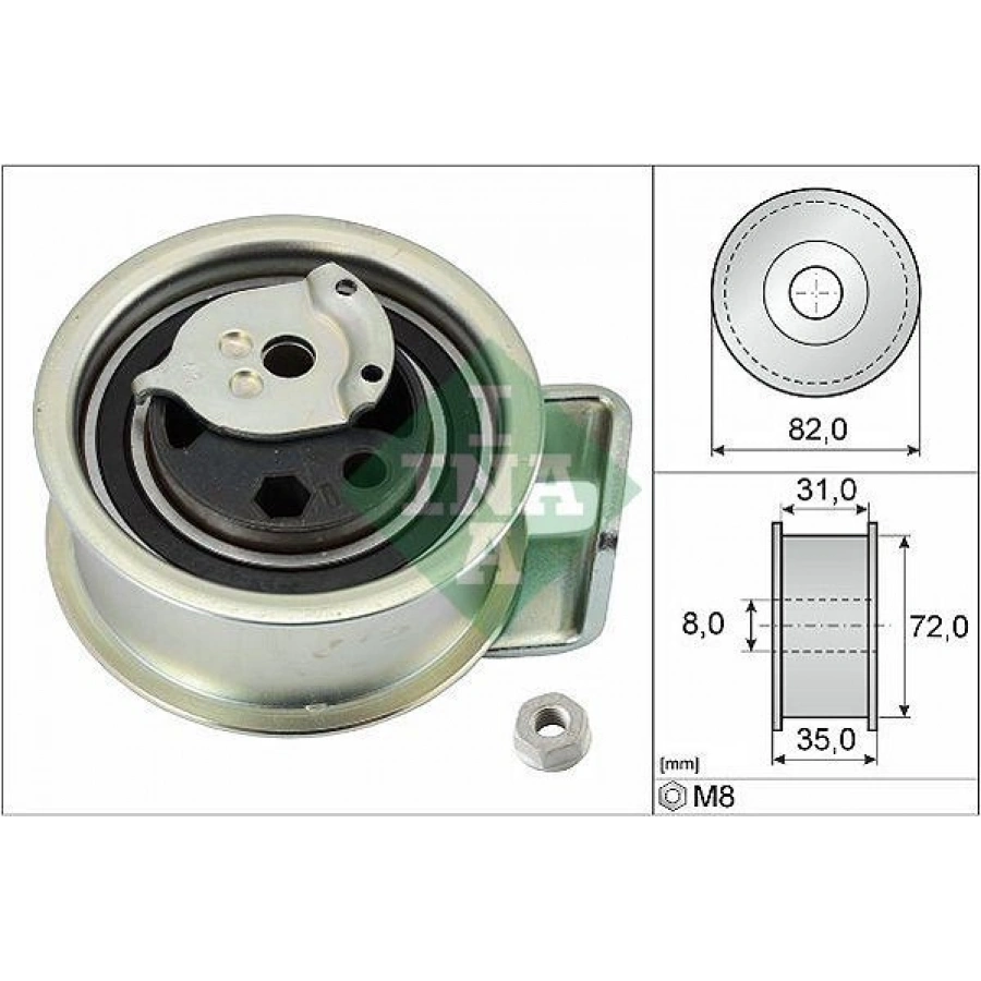 EKSANTRİK GERGİ RULMANI PASSAT 2.5 TDI 0005 A4 9706 A6 9705 A8 9702 2.5 TDI