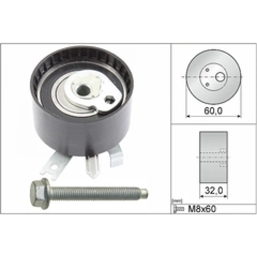 EKSANTRIK GERGI RULMANI TRIGER RULMANI CLIO/KANGO/MEGAN/LOGAN/MICRA/NOTE/QASHQAI 1,5 02-