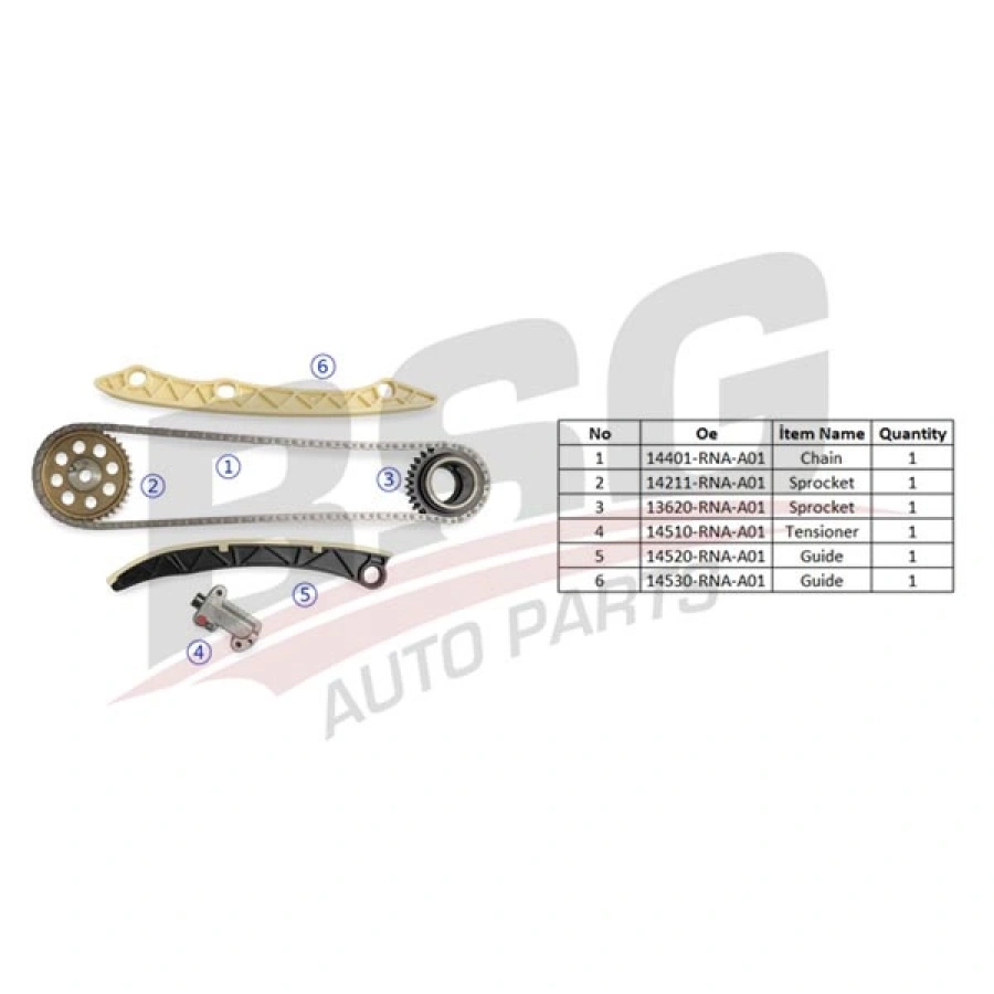 EKSANTRIK ZINCIR SETI CIVIC R18A-R16B1 05-12