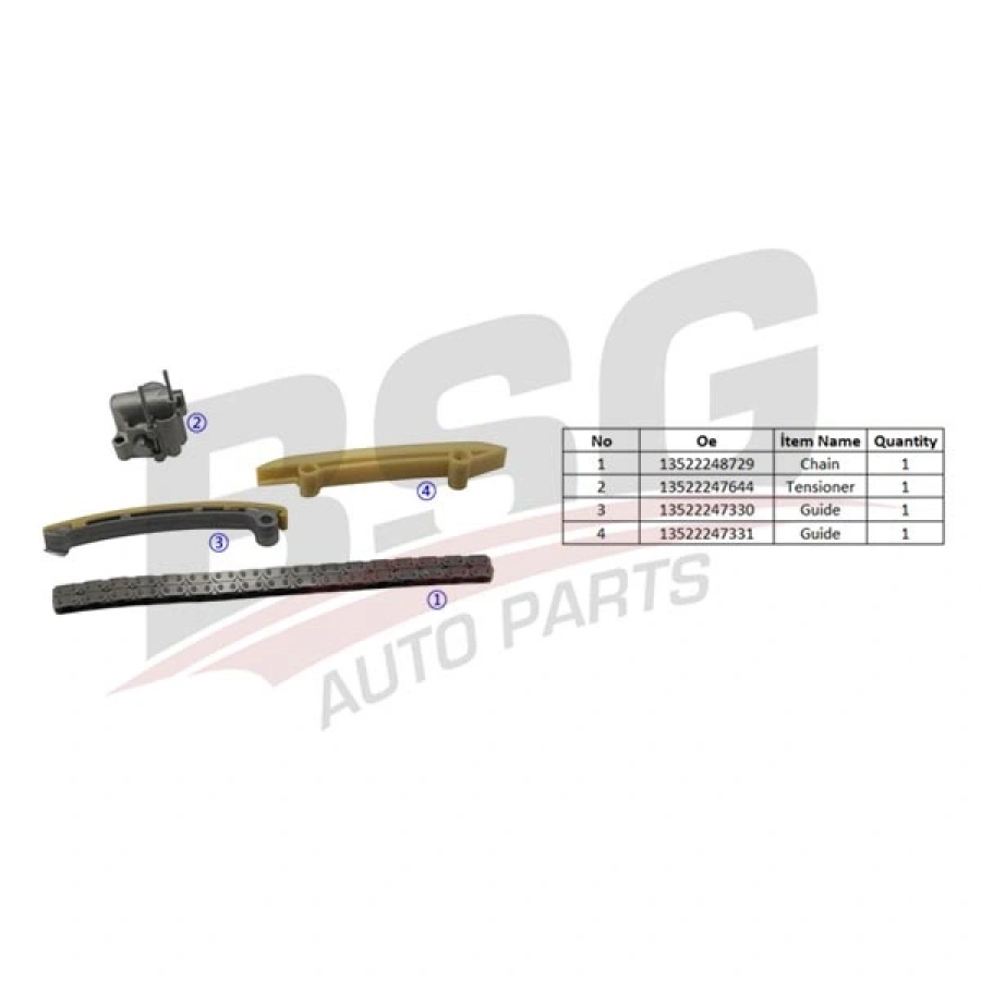 EKSANTRIK ZINCIR SETI ZINCIR-2 KIZAK-ZINCIR GERGISI E38-E39-E46-X5 E53 FREELANDER 1 RANGE ROVER III M47-M57 99-05