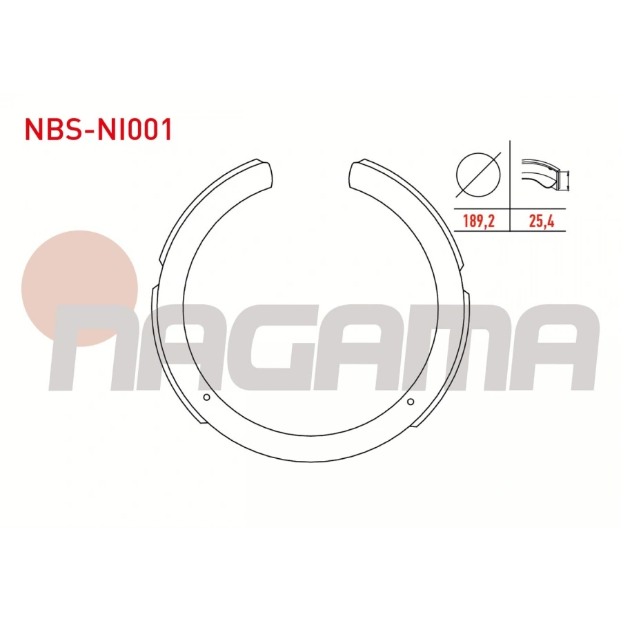 EL FREN BALATASI AKSESUARLI SSANGYONG ACTYON I 2.0 XDI 189,2X25,4 mm 2005-2012/KORANDO (KJ) 2.9 D 1996-2010/REXTON (GAB) 2.7 XDI 2004-/MUSSO (FJ) 2.2 TD 1993-2004/KORANDO (KJ) 2.9 TD 1996-2010