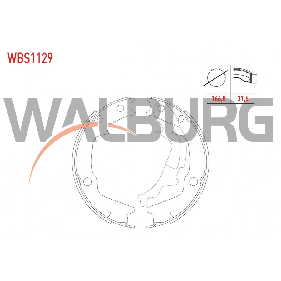 EL FREN BALATASI LEVYELI 166,8X31,6mm HYUNDAI GETZ (TB) 1.4i - 1.5 CRDI 2002-2008/SONATA III 2.5 V6 24v 1998-2001/SONATA IV 2.0i 2001-2004/KIA MAGENTIS (GD) 2.0i 16v 2001-2005/SOUL (AM) 1.6 CRDI 2009-