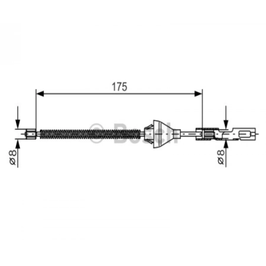 EL FREN TELI ARKA ARKA : L/R UZUNLUK : 175 MM FIESTA/FUSION/FOCUS BM 98-11