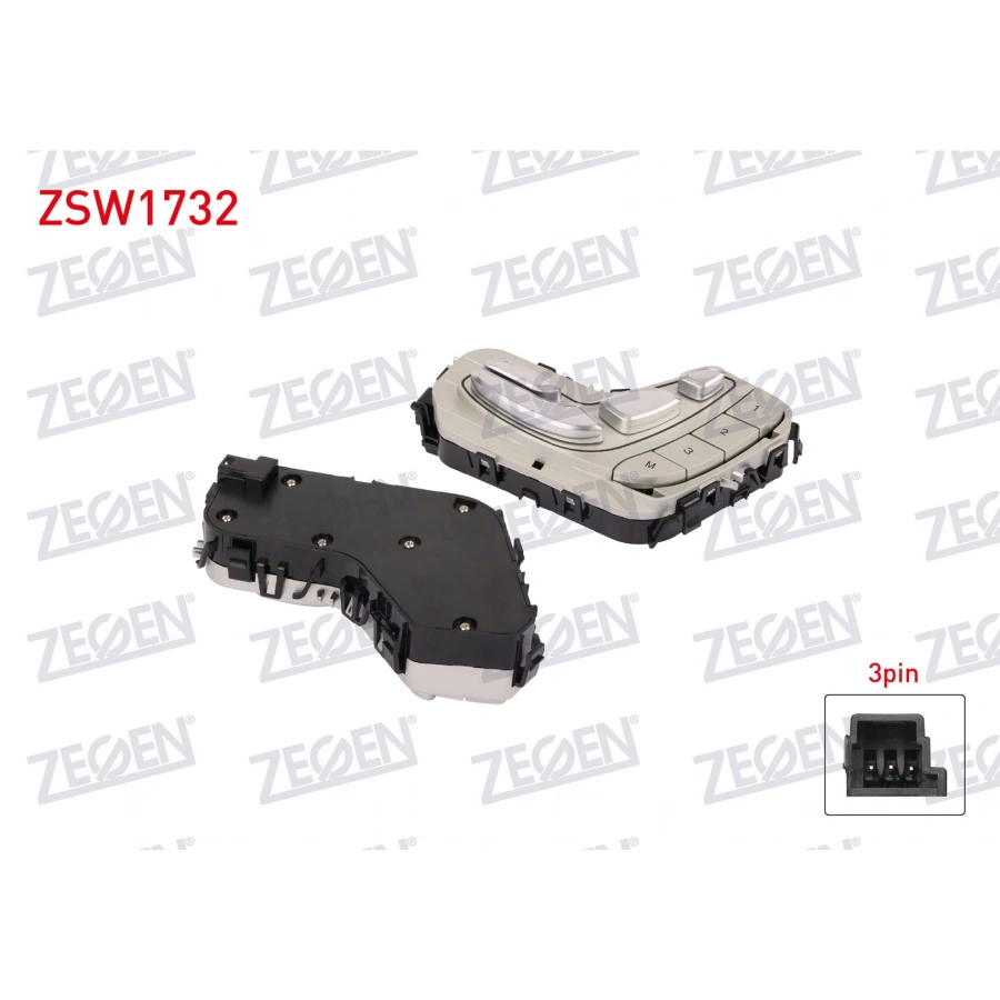 ELEKTRIKLI KOLTUK AYAR DUGMESI SAG 3 PIN MERCEDES E SERISI (W213)