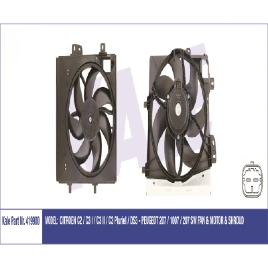 FAN MOTORU 1253.H4 DAVLUMBAZLI 207/208/301/C2/C3 B.M 05-